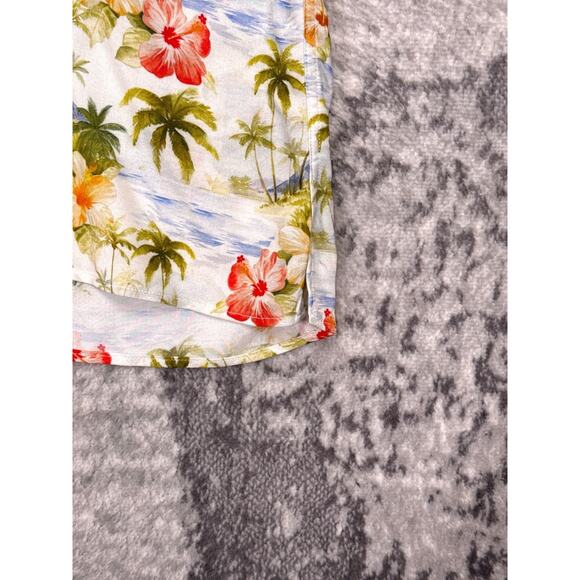 Gitman Bros Vintage Hawaiian Shirt Large Mens Island Hibiscus Floral Viscose - Picture 4 of 9